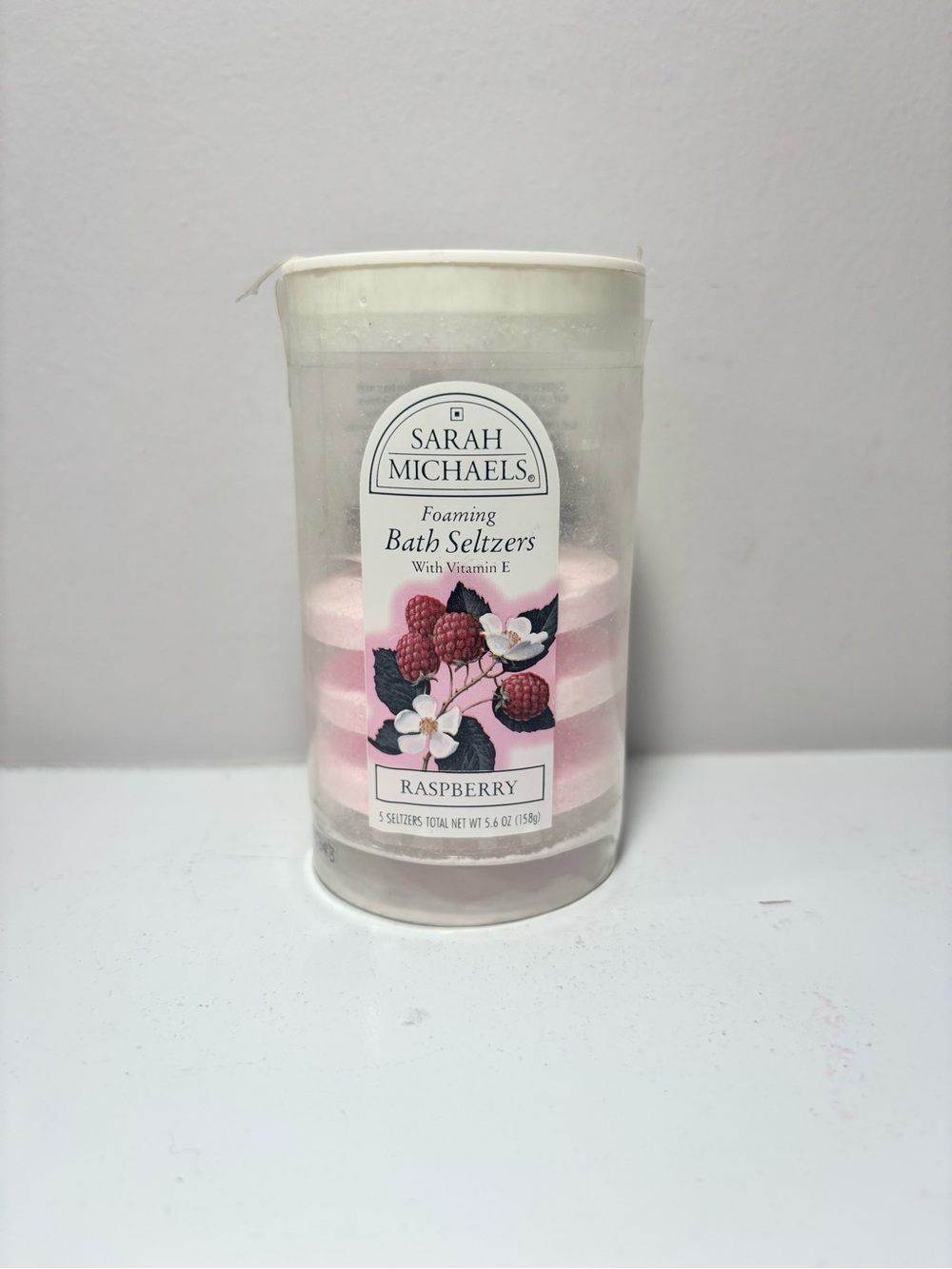Sarah Michaels Raspberry Foaming Bath Seltzers 3 count